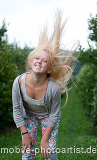 Haare offen