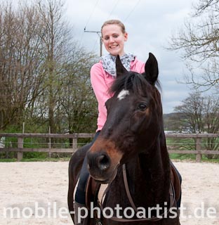 reiten auf dem Reitplatz